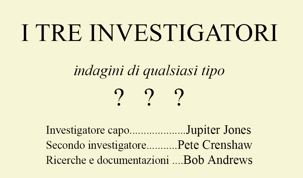 Tre Investigatori